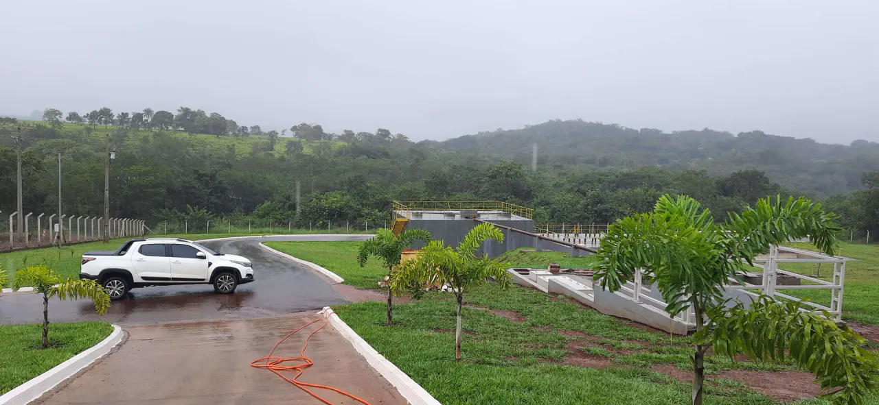 Estação de tratamento em Indianópolis, Minas Gerais