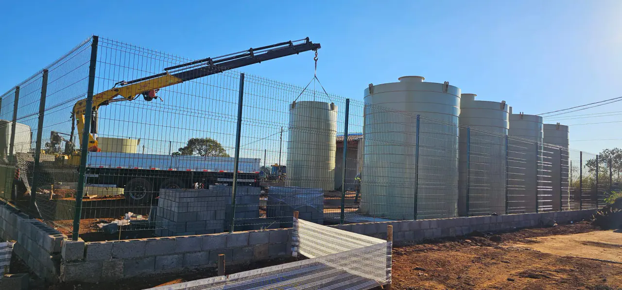 Instalação de ETA modular no Tamboré Miranda